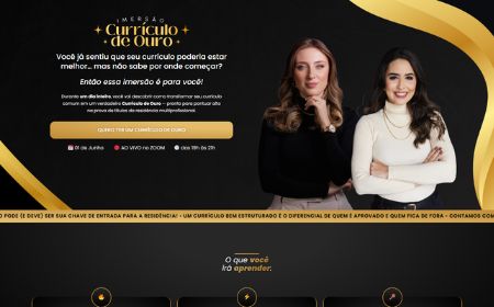 Currículo de Ouro landing page preview