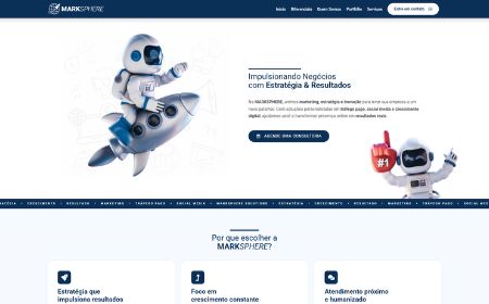 Marksphere Solutions institutional website preview